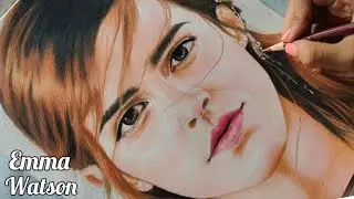 Drawing Emma Watson | Colour Pencil Drawing
