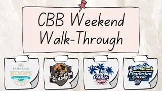 CBB Weekend Walk-Through - 11/21