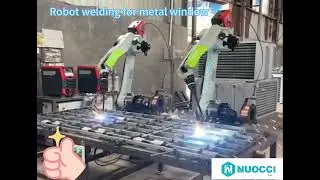 Metal sheet window processing -robot welding (megmeet )