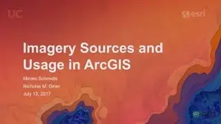 Imagery Sources and Usage in ArcGIS