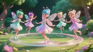 Five Sparkly Fairies Twirl and Spin! | Nursery Rhymes & Kids Songs