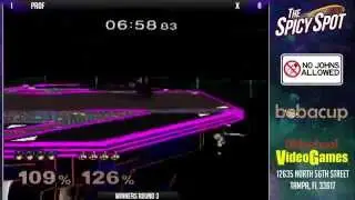 The Spicy Spot: X (Dr. Mario) vs Prof (Marth) - Winners Round 3 - Melee