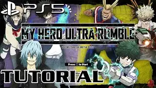 My Hero: Ultra Rumble (PS5) Tutorial & Battle Royale Gameplay + Character Customization [4K 60FPS]