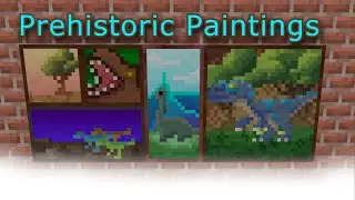 Minecraft Painting Mod | *Prehistoric Paintings* MOD SHOWCASE