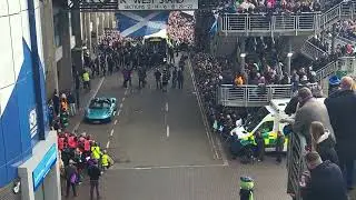 Scotland rugby team arriving at Murryfield today 8/11/2025