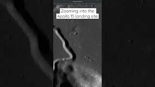Zooming in to the Apollo 15 landing site