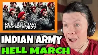 Indian Army Hell March 2022 //Republic Day Parade (US Soldier Reacts) //DOUBLE REACTION!