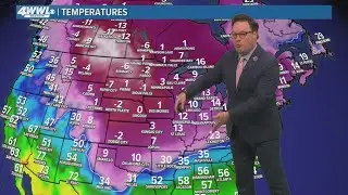 Weather Impact Alert: Heavy rain at times tonight, much colder Wednesday