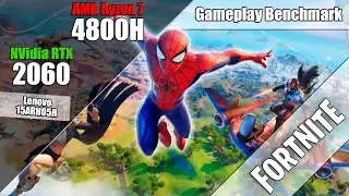 Fortnite - Ryzen 7 4800H + RTX2060 Gameplay Benchmark (Lenovo Legion 5 15ARH05H)