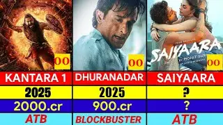 Top 50 Highest Grossing Movies In 2025 ?🤫 | Kantara 1 | Dhurandar | Saiyaara