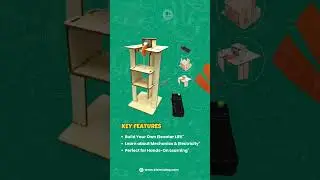 🚡🔋 Lift Your Imagination with our Wooden Electric Elevator DIY STEM Kit! 🛠️