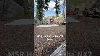 MSR Hubba Hubba NX2 Setup (speed run sponsored by drizzy drake) #msr #wyoming