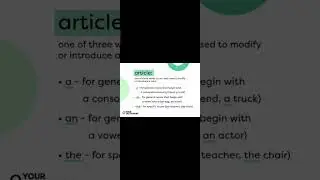 #article #shorts #shortvideo #english #grammar #enggrammar #partsofspeech