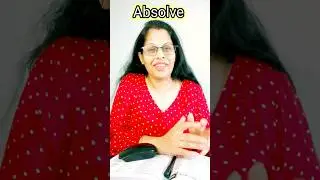 Absolve Daily Vocabulary #shorts #sushmamam #englishvocab #dailyvocab