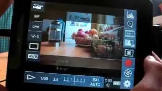 Android DSLR Controller on WayteQ xTAB-70 using a Canon EOS 550D