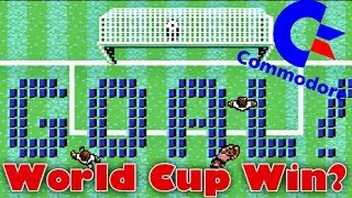 C64 Top Games - Microprose Soccer - Win The World Cup? Commodore 64 Gameplay
