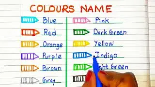 Colours Name । Colours Name in English।Basic Colours Name। 12 Colours Name। Colors Name in English