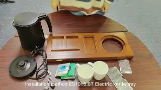 How to install the kettle tray set?