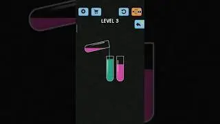 Water Color Sort Level 3 Puzzle Android Game Play 2021 || BOT GAMEPLAY #shorts