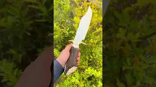 Jim Bowie Blade | Crown Stag Horn Handle | Historical Replica with Leather Sheath