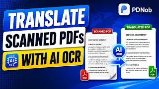 How to Translate Scanned PDF Files to Different Languages | With AI OCR PDF Translator