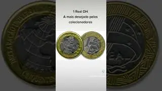 Moeda de 1 Real 1998 DH - Direitos Humanos - muito cobi&ccedil;ada pelos colecionadores - alto valor!