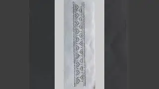 saree border line drawing / dress border line drawing #trending #viral #art #saree #dress