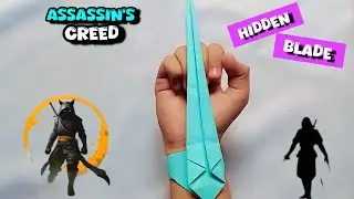 Crafting assassin's creed hidden blade _ How to make assassin's creed hidden blade with paper |