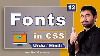 12 fonts in CSS - CSS Complete Course in Urdu Hindi