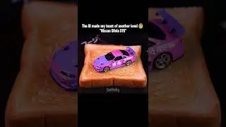 Nissan Silvia turned into toast. JDM, satisfying, weird food ASMR. #Nissan #Silvia #JDM