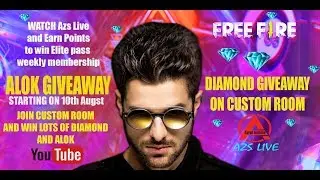 FREE FIRE LIVE |MEMBERSHIP Diamonds GIVEAWAY | TOTAL GAMING LIVE  | Gyan Gaming | Azs Live