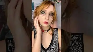 Makeup transition laranja e preto #maquiagem #modaalfaiataria #modaalternativa
