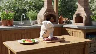 Image to video 丨 Little Baby White Pomeranian Dog Eyes in the picture are focuse