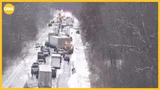 Snow, ice cause travel chaos