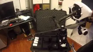 DJI INSPIRE 1 LANDING MODE CASE WITH PROPS/GIMBAL ATTACHED