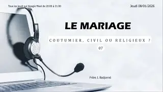 Le mariage (7): coutumier, civil ou religieux ?