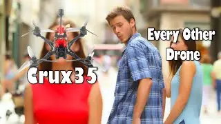 The Crux35 is the BEST FPV DRONE You Can Buy (Caddx Peanut) No Stabilization Freestyle