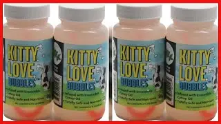 Kitty Love   4 oz  Catnip Bubbles for Cats 2 Pack