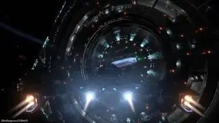 Docking a Clipper in 3rd person (Elite: Dangerous Beta 2.3)