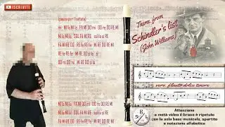 Schindler's list (John Williams) flauto tenore, tenor recorder, flauta dulce tenor, fl&ucirc;te &agrave; bec ten.