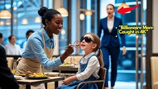&ldquo;Blind Girl Fed by Waitress &ndash; Billionaire Mom SHOCKED 😲&rdquo;#BlindGirl #actofkindness  #BillionaireMom