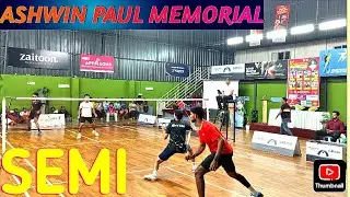 SHYAM/GAJENDRAN VS SHYAM/ARYAN:SEMI:3rd ASHWIN PAUL MEMORIAL NATIONAL LEVEL BADMINTON TOURNAMENT2025