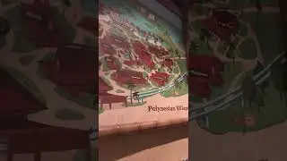 Map of Polynesian Village Resort inside Great Ceremonial House #disney #shorts #travel #polynesian