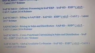 SAP SD Certification Materials Download