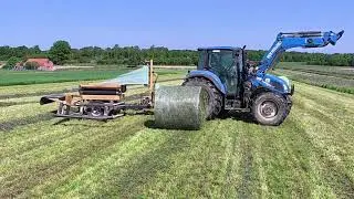 New Holland T5.115 and Tanco 580 S Bale Wrapper #farming #newholland #agriculture #foryou 