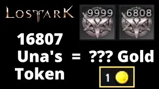 [Lost Ark] 16807 Una's Token Exchanged for How Much Gold? | Vykas Honing Preparation