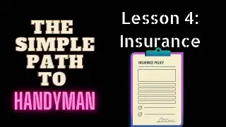 How to start a handyman business|Lesson 4: #handyman  Insurance