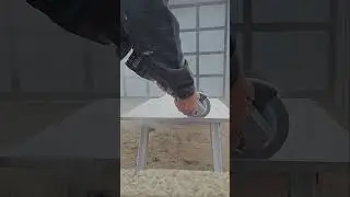 The Makita 40v Angle Grinder makes easy work of these 20mm porcelain tiles.#makita40v