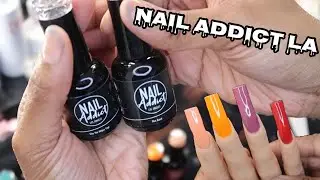 Nail Addict LA Nail Polish Swatches | First Time EVER trying nail forms | Nail Addict LA