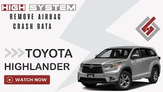 Remove Crash Data Toyota HIGHLANDER 2014